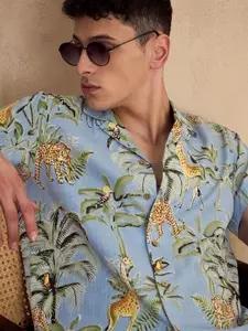 DENNISON Block Printed Oversized Casual Shirt