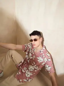 DENNISON Block Printed Oversized Casual Shirt