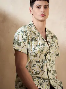 DENNISON Block Printed Oversized Casual Shirt