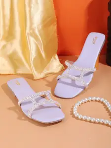 Anouk Embellished Open Toe Flats