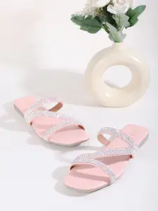 Anouk Embellished Open Toe Flats