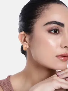 Estele Rose Gold-Plated Classic Hoop Earrings