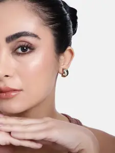 Estele Gold-Plated Classic Hoop Earrings