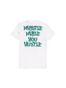 Status Quo Boys Typography Printed Round Neck Cotton T-shirt