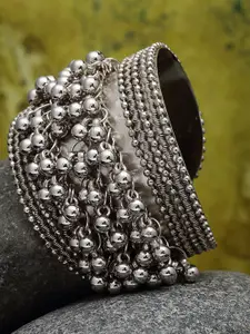 CHUI MUI Oxidised Silver-Plated Cuff Bracelet