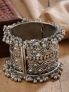 CHUI MUI Oxidised Silver-Plated Kada Bracelet