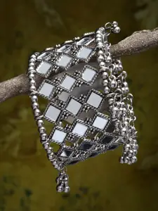 CHUI MUI Mirror Silver-Plated Cuff Bracelet