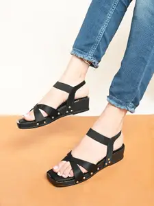 XE Looks Open Toe Wedge Heels