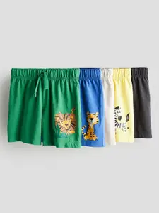 H&M Boys Pure Cotton 5-Pack Pull-On Shorts