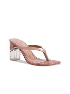 ERIDANI Antonia Transparent Block Heels