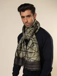 AESHAANE Men Printed Silk Scarves