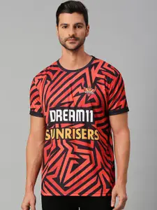FanCode Unisex Round Neck Sunrisers Hyderabad Printed T-shirt