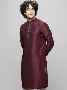 MAAHI FABS Mandarin Collar Straight Kurta