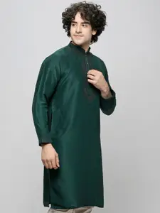 MAAHI FABS Mandarin Collar Straight Kurta