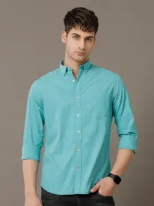 Double Two Classic Slim Fit Oxford Cotton Casual Shirt