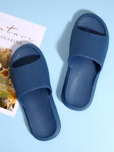 Mast & Harbour Men Blue Open Toe Sliders