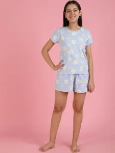 Lil Tomatoes Girls Printed Night suit