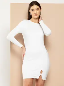 Chemistry Women Bodycon Solid Mini Dress