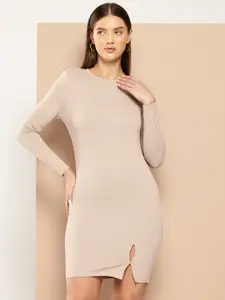 Chemistry Solid Bodycon Mini Dress