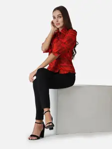 SCORPIUS Classic Typography Printed Casual Shirt