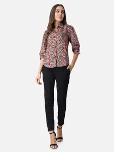 SCORPIUS Classic Opaque Printed Casual Shirt