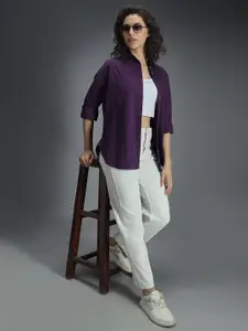 High Star Classic Oversized Drop-Shoulder Sleeves Pure Cotton Casual Shirt