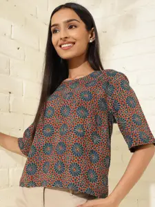 Fabindia Floral Printed Cotton Top