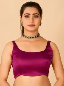 flaher Satin Readymade Saree Blouse