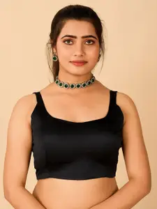 flaher Satin Readymade Saree Blouse