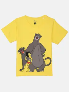 YK Disney Boys The Jungle Book Printed Pure Cotton Casual T-shirt