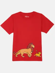 YK Disney Boys Lion King Printed Pure Cotton Casual T-shirt