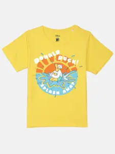 YK Disney Boys Donald Duck Printed Pure Cotton Casual T-shirt