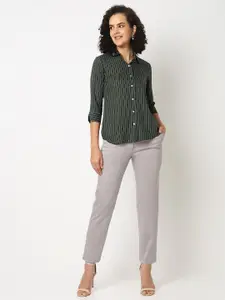 NOT SO PINK Comfort Vertical Striped Casual Shirt