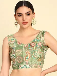 Soch Embroidered Sequinned Readymade Saree Blouse