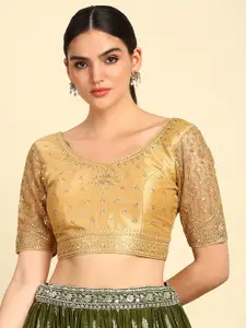 Soch Embroidered Sequinned Readymade Saree Blouse