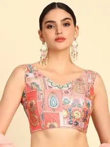 Soch Embroidered Sequinned Saree Blouse