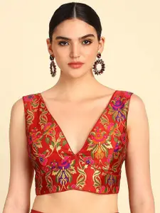 Soch Woven Design Silk Blouse