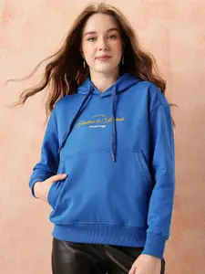 all about you Women Printed Hooded Sweatshirt