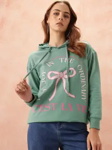 all about you Printed Hooded Sweatshirt