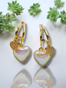 Manikya Heart Shaped Studs Earrings