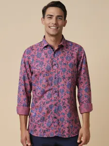 Allen Solly Slim Fit Floral Printed Spread Collar Full Sleeves Casual Shirt