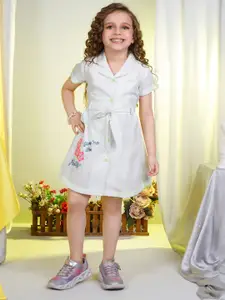 Peppermint Floral A-Line Dress