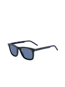 HUGO Men Rectangle Sunglasses with UV Protected Lens 2025278HT51KU