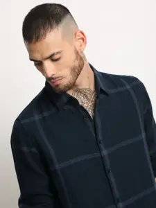 THE BEAR HOUSE Slim Fit Opaque Casual Shirt