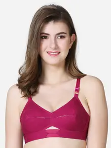 VStar Geometric Embroidered Medium Coverage Pure Cotton Everyday Bra With All Day Comfort