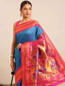 Varkala Silk Sarees Ethnic Motifs Zari Paithani Saree