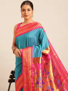 Varkala Silk Sarees Ethnic Motifs Zari Paithani Saree