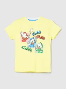 max Boys Graphic Printed Pure Cotton T-shirt