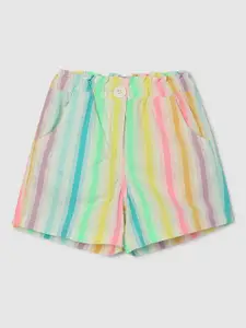 max Girls Striped Shorts
