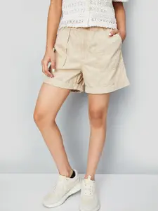 max Girls Mid-Rise Pure Cotton Shorts